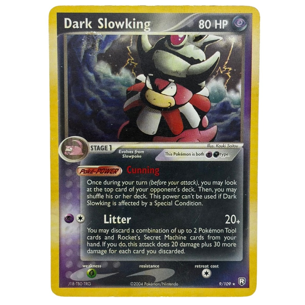 Pokemon Dark Slowking 9/109 EX Team Rocket Returns Holo Rare 2004 Vintage Card